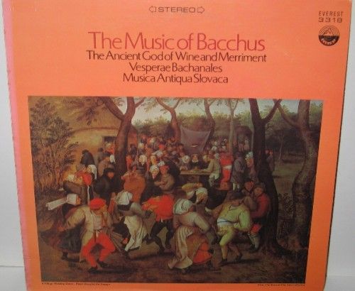 Ladislav Holasek The Music of Bacchus LP Vinyl Record