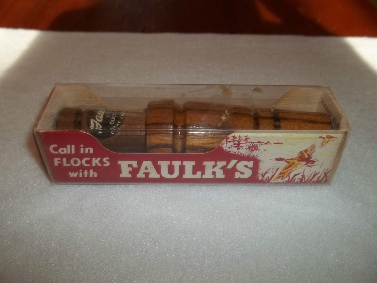  Faulks C 100 Duck Call Beautiful Wood Lake Charles LA Works Great