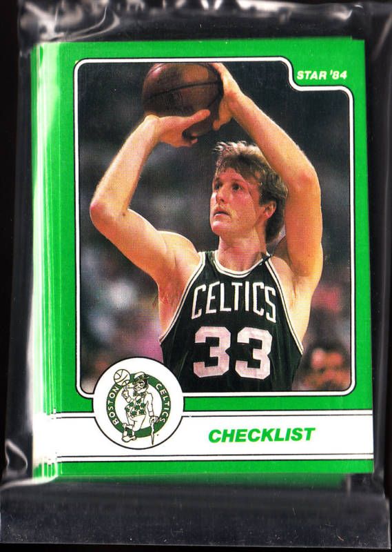 1984 Star Larry Bird 18 Card Set Team Bag