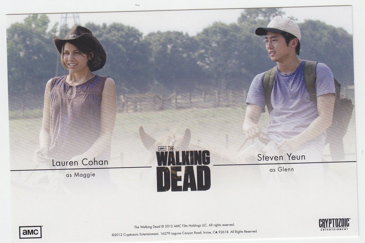 SDCC COMIC CON CRYTOZOIC THE WALKING DEAD PROMO CARD LAUREN COHAN YUEN