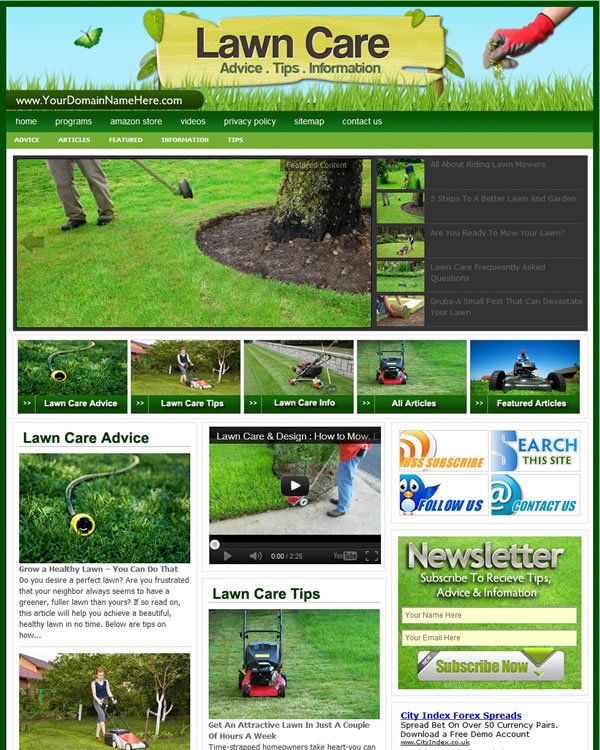 Established Lawn Care Website for Sale Websites by SITEGAP