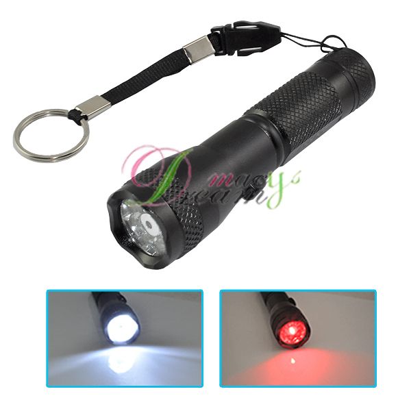 LED Flashlight Camp Lamp Light Torch Laser Pointer