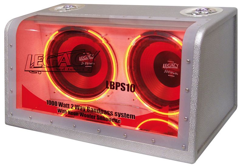 Legacy Car Audio LBPS12 New Dual 12 Bandpass Subwoofer System with