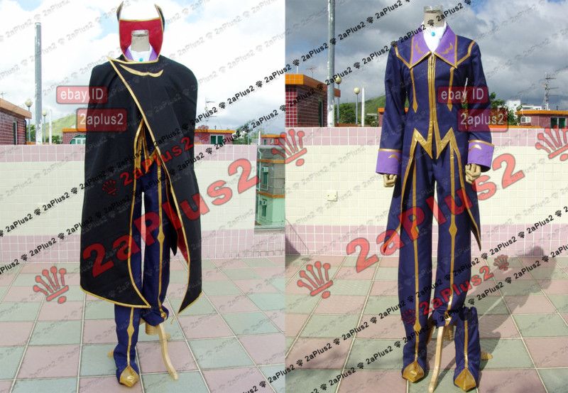 Lelouch Lamperouge Zero C G Kode Geass Cosplay Costume