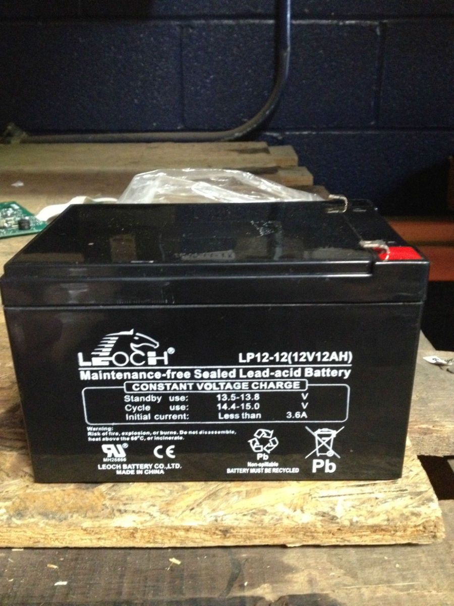 Leoch LP12 12 12 Volt 12 Amp 12V 12AH Rechargeable SEALED Lead Acid