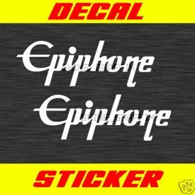 Epiphone Guitar 2 Decals Sticker Les Paul Custom Standa Electric