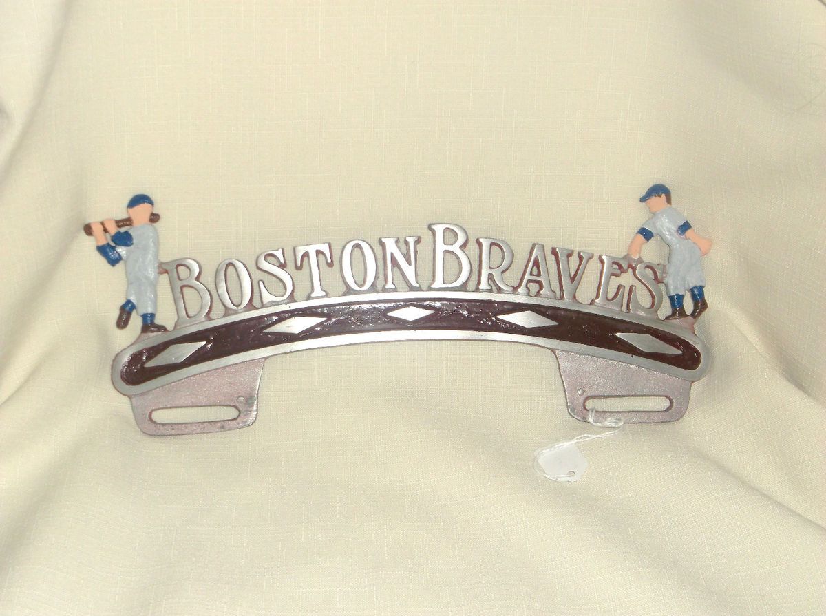 License Plate Topper Boston Braves