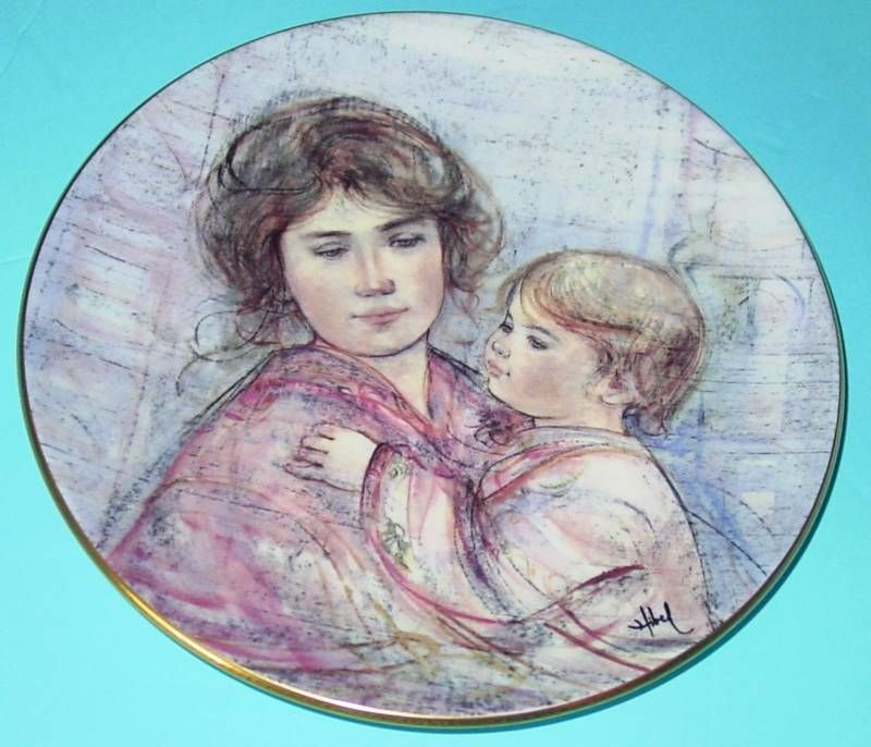 Edna Hibel Talvikki Ja Lilja Scandinavian Mother Plate