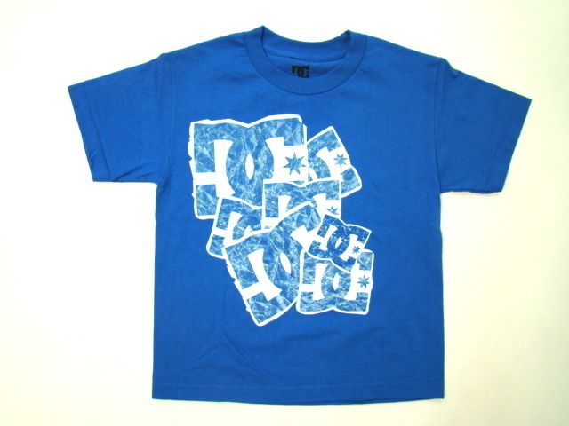  BOYS T SHIRT BLUE STAMP PASTE STAR LOGO TEE SKATEBOARD SIZE SMALL