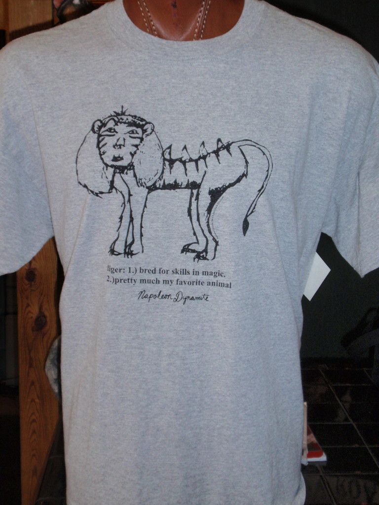 Napoleon Dynamite Zombie Gray XL T Shirt Liger Brains