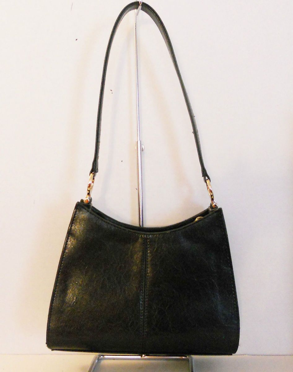 Liz Claiborne Black Leather Handbag Purse