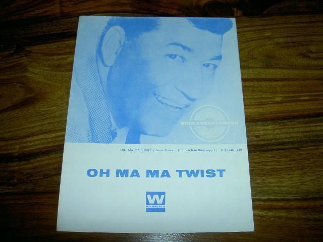 Louis Prima RARE Original Swedish Sheet Music