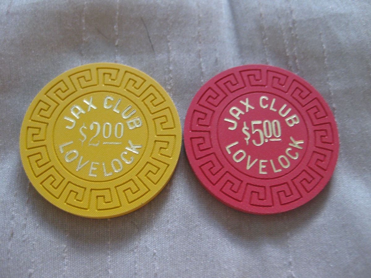 Jax Club Casino Chips Lovelock Nevada First Issue Uncirculated 30