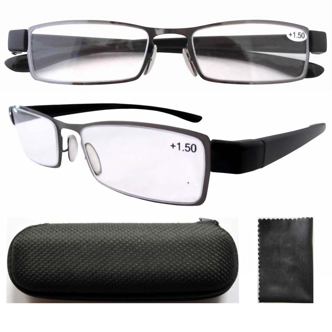 Stainless Steel Frame Reading Glasses Readers Eyeglasses