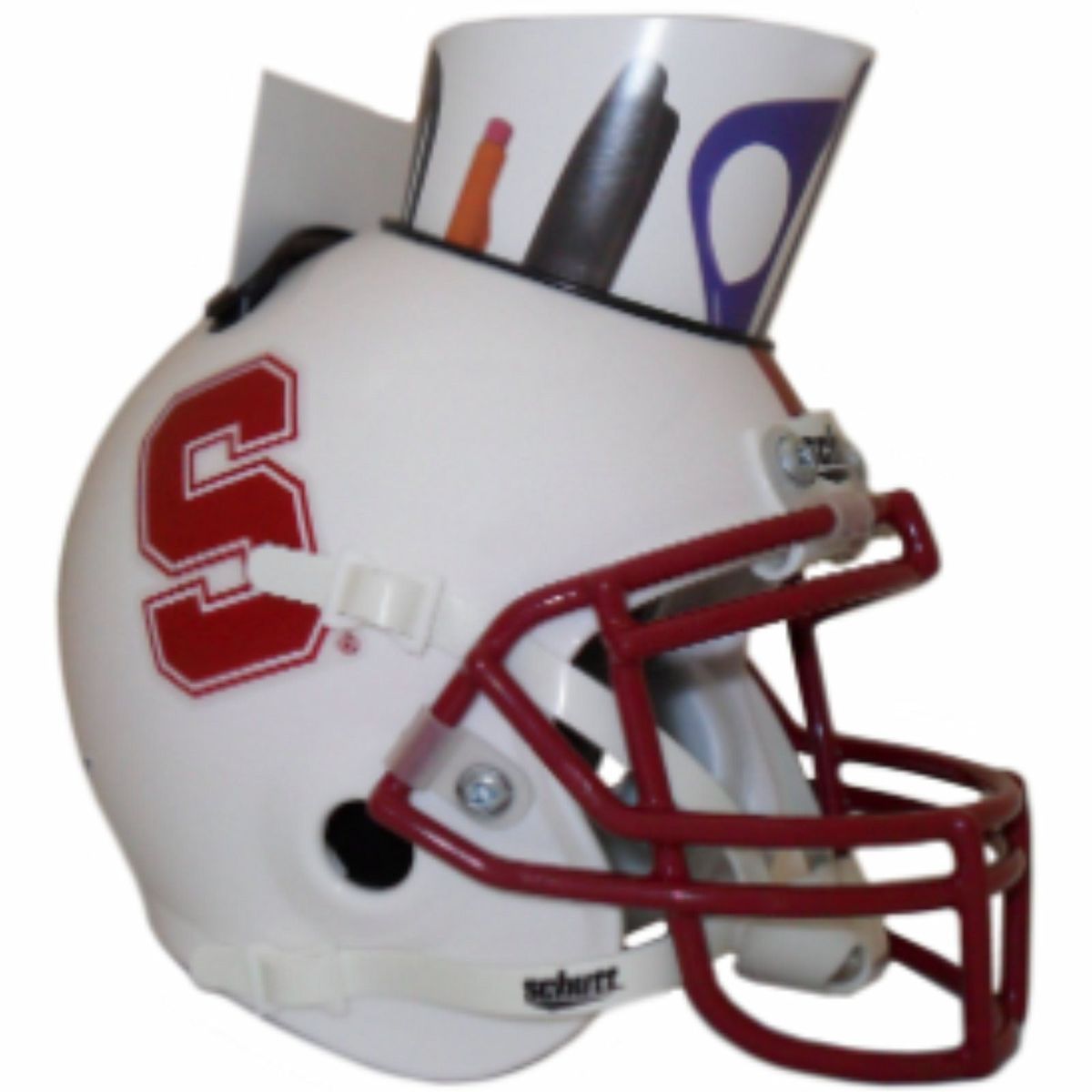 Stanford Cardinals NCAA Mini Football Helmet Desk Caddy Organizer
