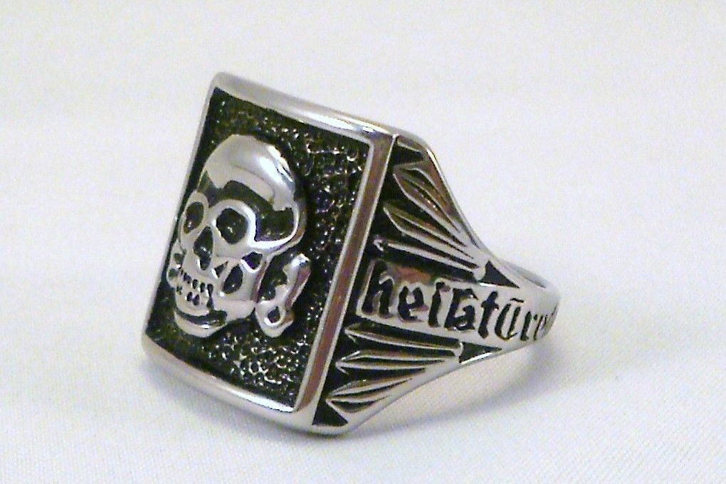 WWII German Totenkopf Ring My Honor Is Loyalty