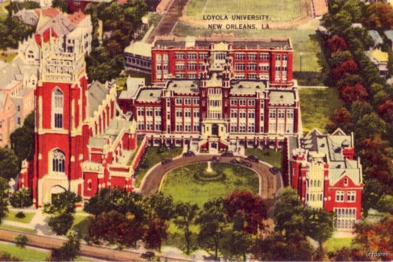 New Orleans La Loyola University Aerial View Jesuit Catholics