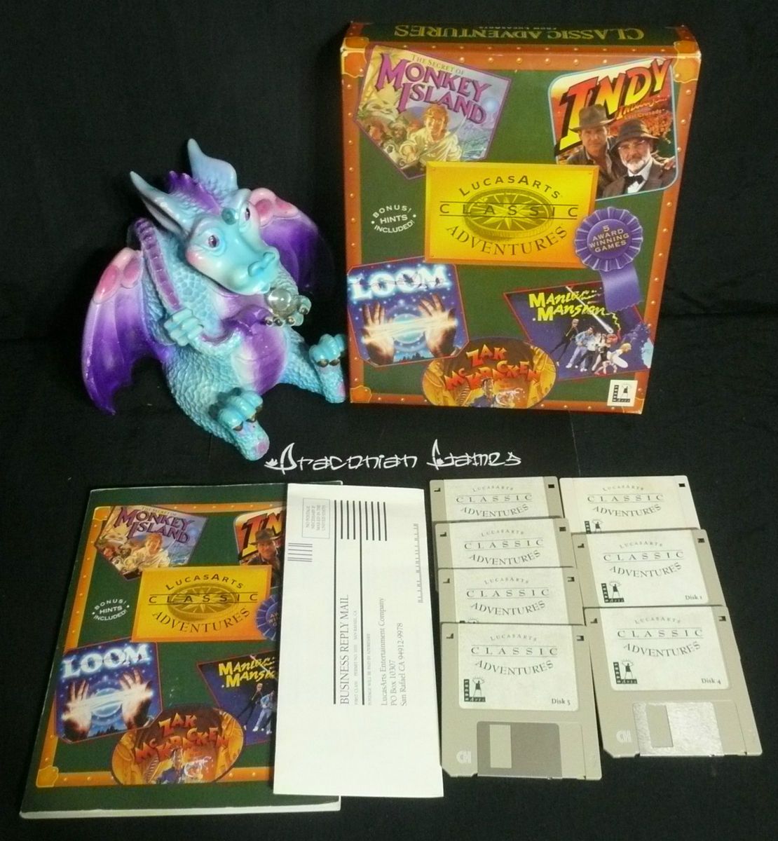 LucasArts Classic Adventures   Loom Monkey Island Zak McKraken PC Big