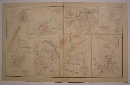 Battles of Wilderness Lynchburg Virginia C 1895 Antique Folio Civil