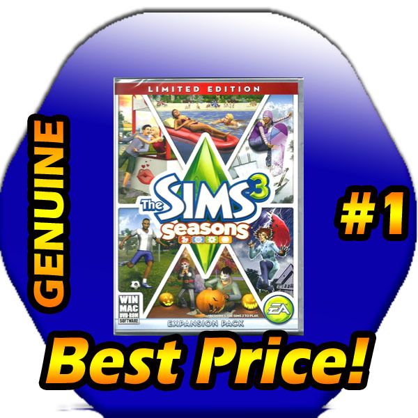  SIMS 3 SEASONS LIMITED EDITION NEW SIMS3 SIM3 SIM SEASON PC MAC GAME