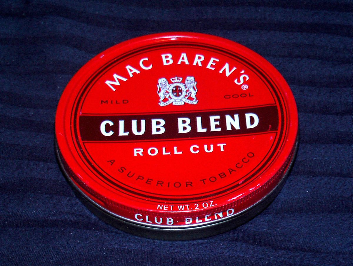 Mac Barens Club Blend 2 oz Vacuum SEALED Tin 1970s or 1980s Unopened