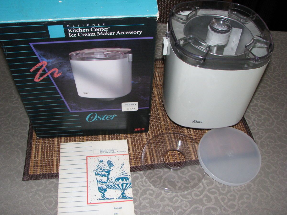 Oster Kitchen Center Ice Cream Maker Yogurt Machine Attachment 5930 20