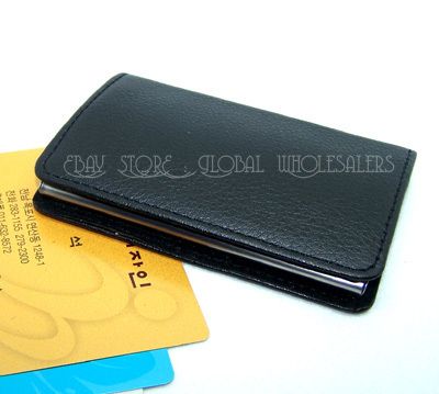 Magnetic Lid Business card holder Credit Name ID Card Case Holder Gift