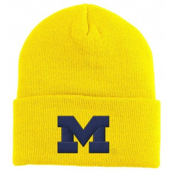 Michigan Wolverines Maize K544Z Cuffed Knit Hat