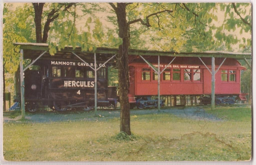 Mammoth Cave Kentucky Postcard Hercules Train National Park 1975