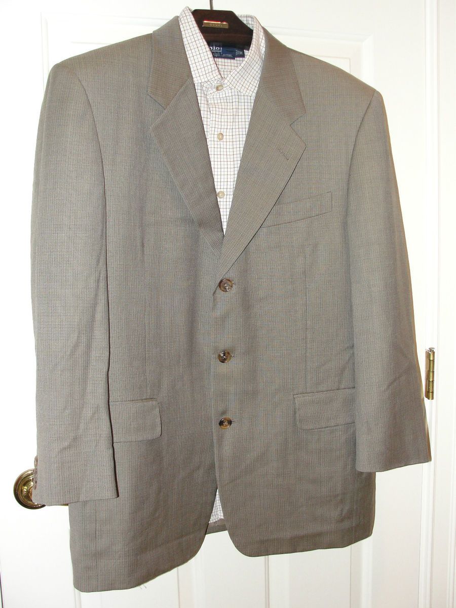  FREEMAN DIPLOMAT Brown 3 button wool SUIT  size 41 R