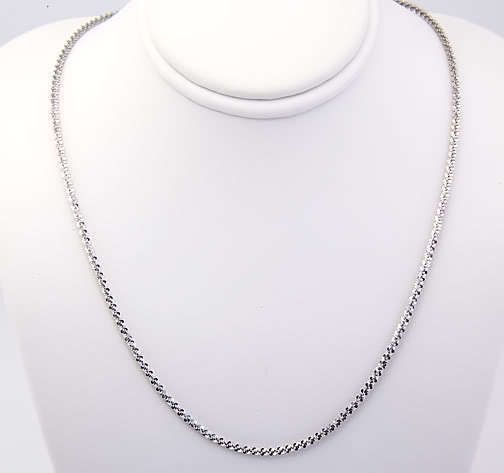 Sterling Silver 1 5mm Italian Margherita Necklace 20