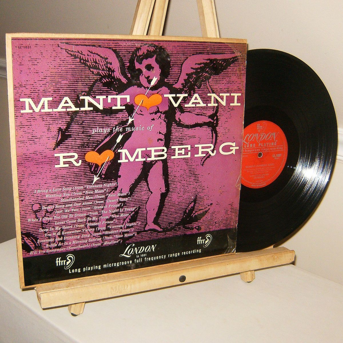 Mantavani Mantovani plays the music of Romberg London Records LL 1031