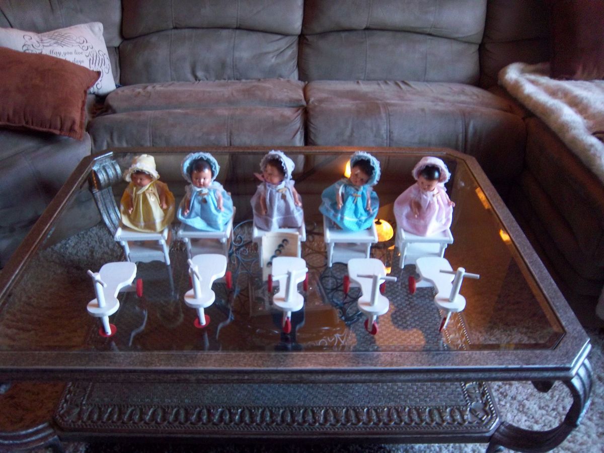 1936 Dionne Quintuplet Dolls and Furniture Awesome Send Offers