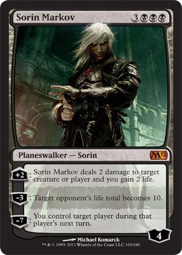 Sorin Markov MTG 2012 M12 PLANESWALKER MYTHIC RARE Magic The Gathering