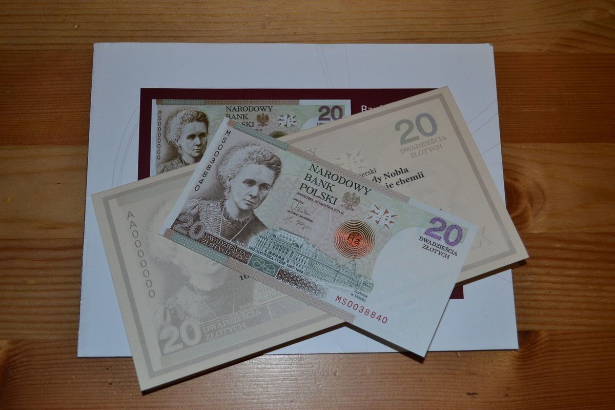 Poland 20 Zloty Marie Sklodowska Curie 2011