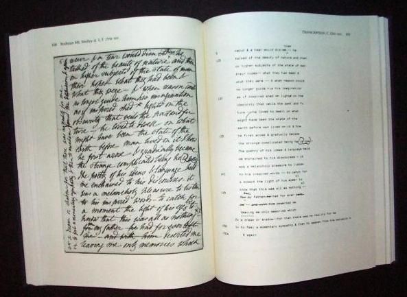 Shelley Mary Wollstonecraft Manuscripts Facs