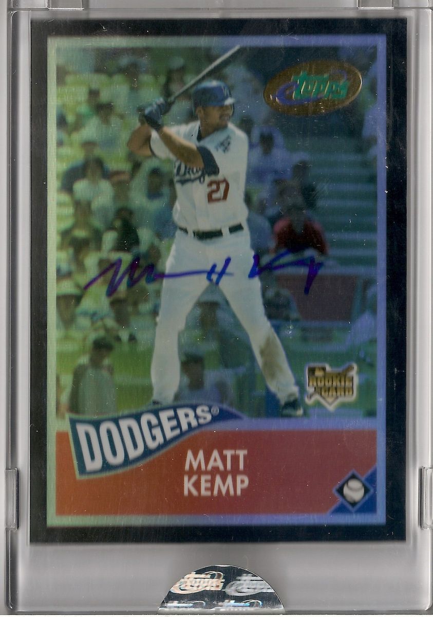 Matt Kemp 2006 eTopps Topps Auto 100 RC Rookie RARE Autograph