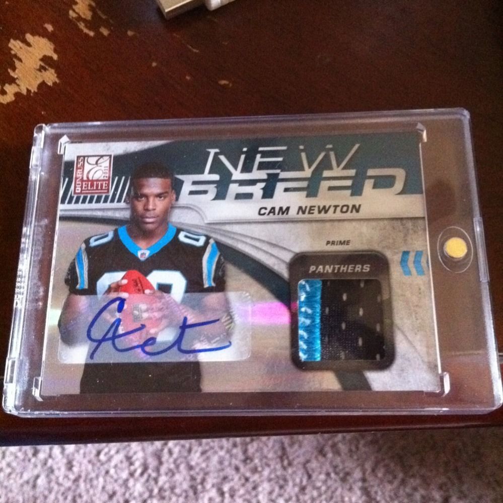 2011 Elite Cam Newton RC Patch Auto 10