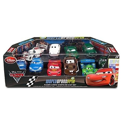  CARS 2 WORLD GRAND PRIX CREW CHIEF DIE CAST SET 10 PC MACH MATSUO