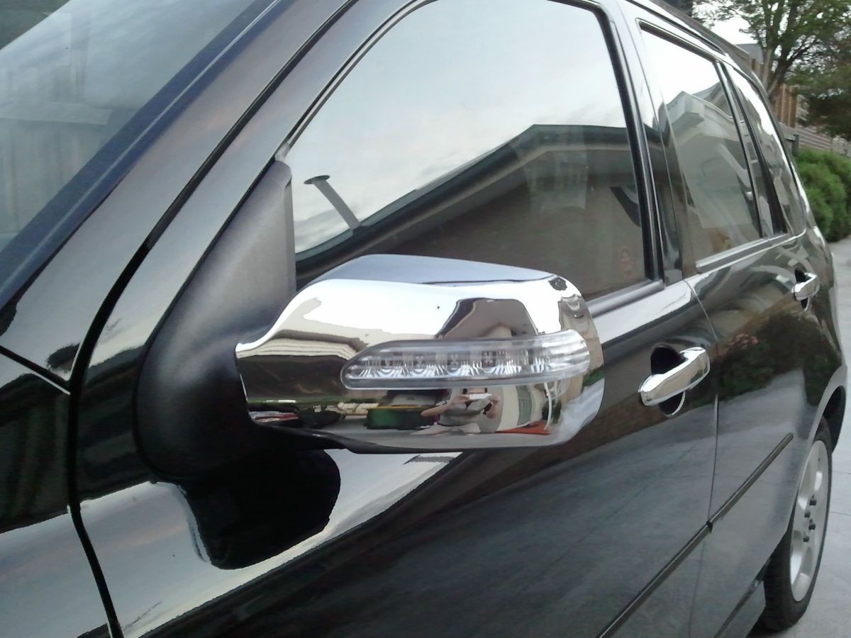 MAZDA 2 3 6 CHROME LED LIGHT DOOR WING MIRROR COVER TRIM KIT DEMIO