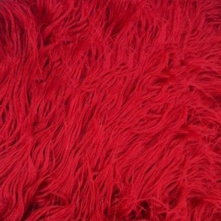 Red Mongolian Faux Fur 36X60 Photography Newborn Photo Prop