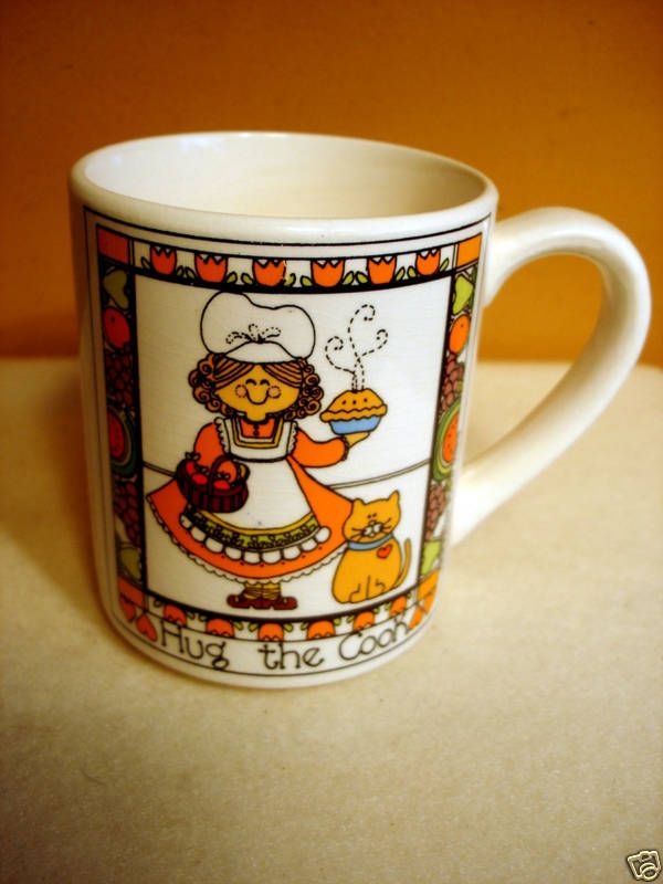 Vintage 1982 Hug The Cook Mug Susan Marie McChesney