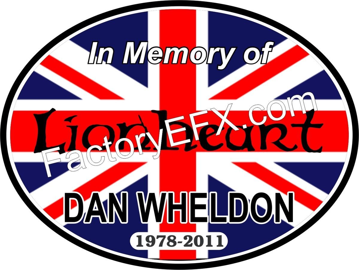 Dan Wheldon Memorial Sticker Decal Lionheart High Quality Print Vinyl