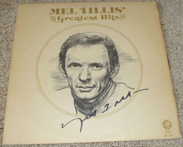 Mel Tillis Authentic Hand Signed Record Album Autographed Country Hall