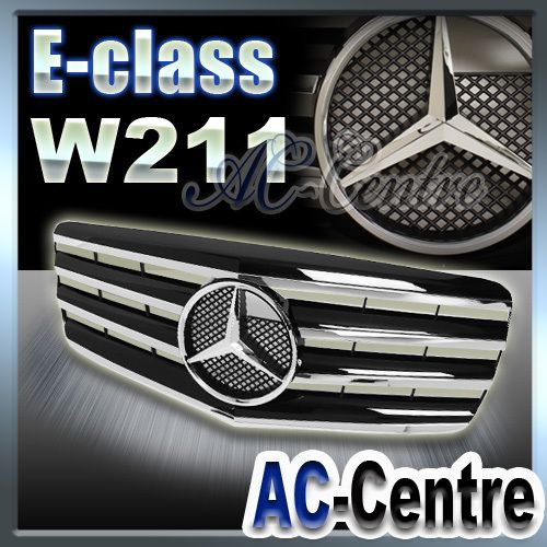 MERCEDES BENZ E CLASS W211 FRONT GRILLE GRILL E320 E350 E550 AMG SPORT