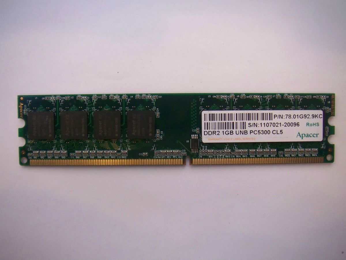 1GB DDR2 pc2 5300 NON ECC Unbuffered RAM 667mhz Desktop Memory Module