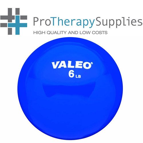 Valeo 6 lb Pound Weighted Fitness Medicine Ball Vinyl