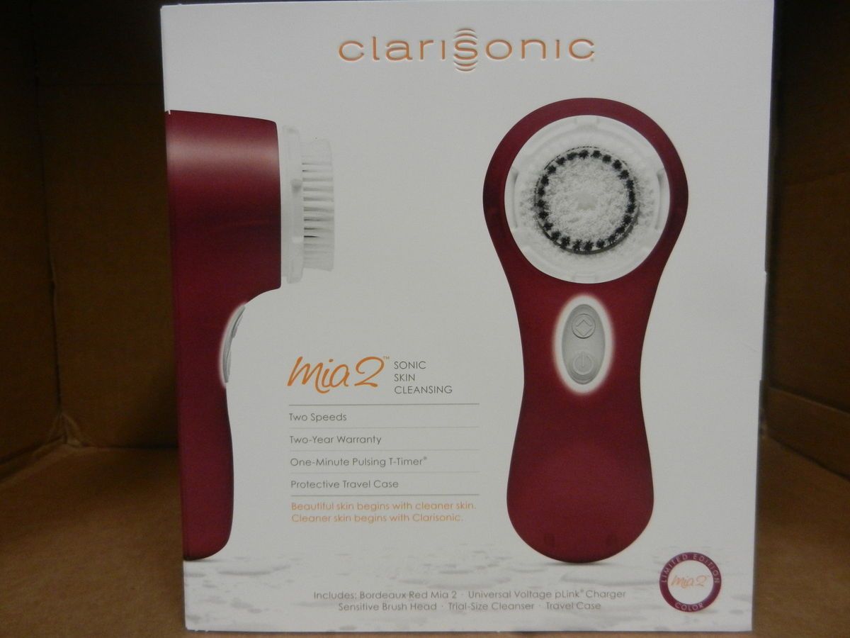 Clarisonic MIA 2 Bordeaux Sonic Skin Cleansing System New Factory Seal