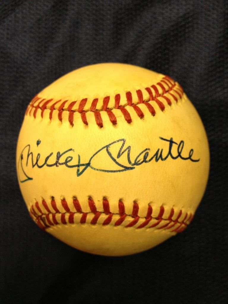 Mickey Mantle Signed Baseball