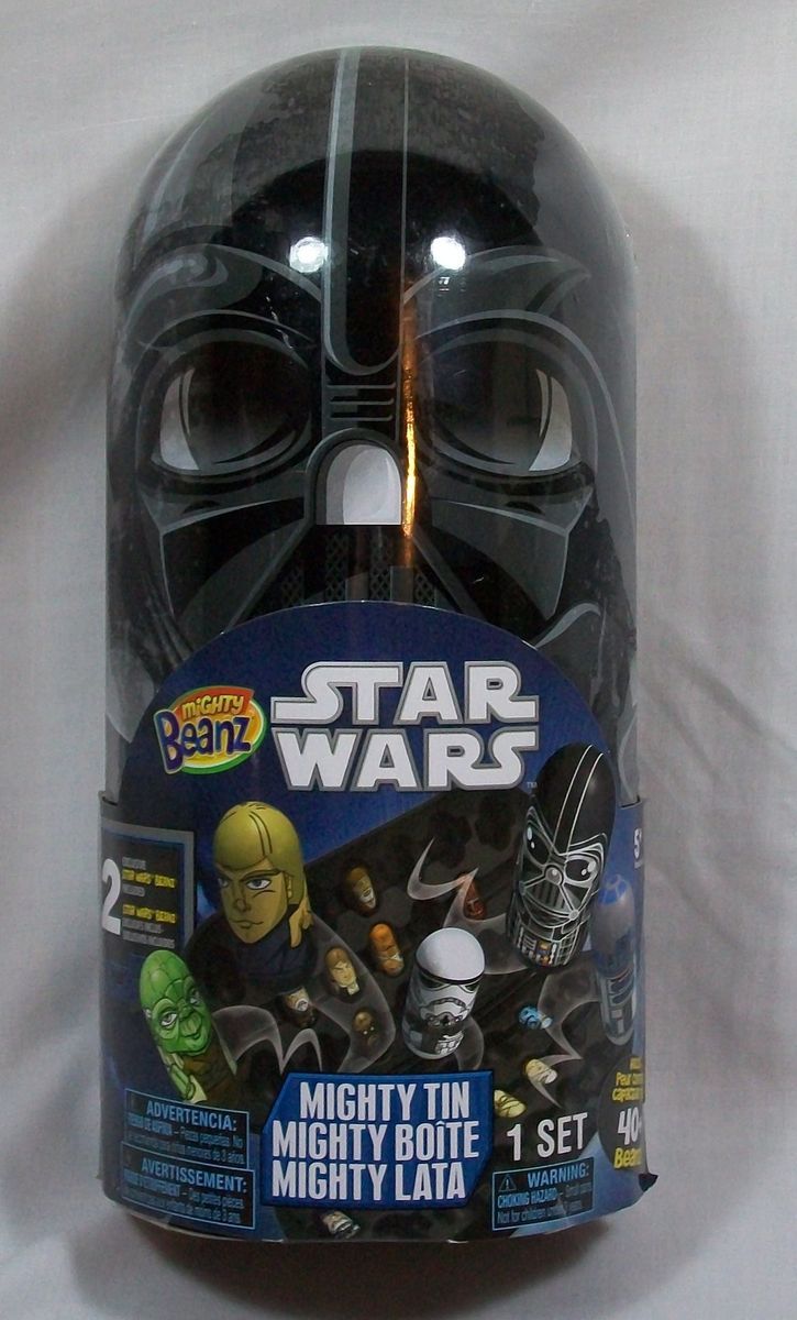 Mighty Beanz Star Wars Darth Vader Mighty Tin w 2 Beanz New SEALED